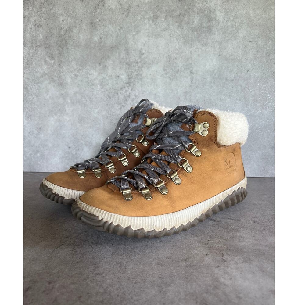 Sorel Women's Out N About Plus Conquest waterproof winter boots brown suede